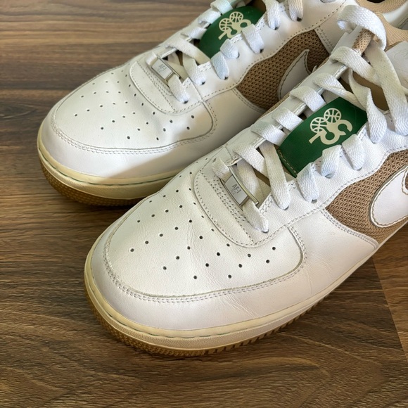 Nike Air Force 1 XXV 07 Mens 12 Shoe 315122 211 White Green Gold Cloverdale Park - Picture 8 of 10